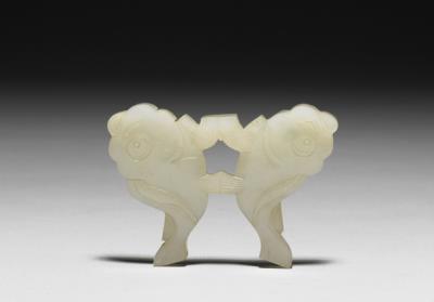 图片[3]-Jade pei pendant with paired fish pattern, Qing dynasty (1644-1911)-China Archive